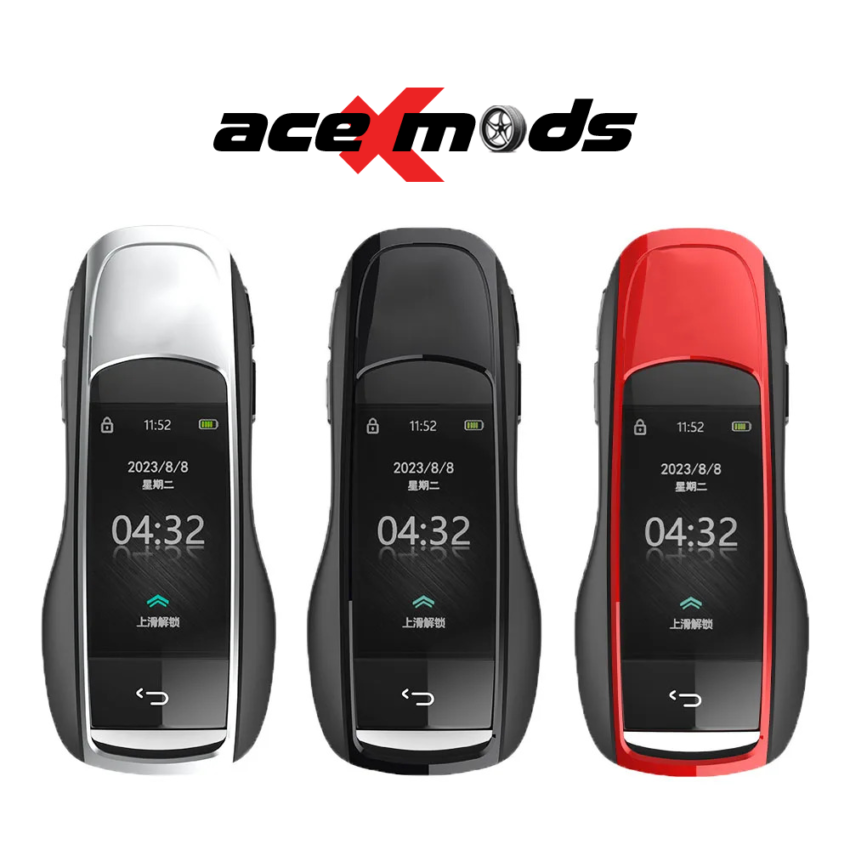 Smart LCD Display Car Key Porsche Style – Keyless Entry & many features by AceXMods - Image 5