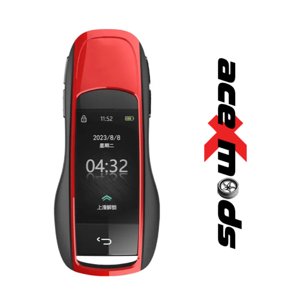 Smart LCD Display Car Key Porsche Style – Keyless Entry & many features by AceXMods