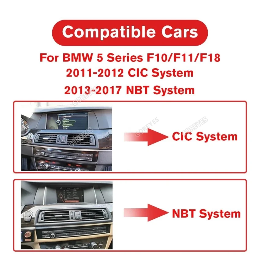 NAVIGUIDE 14.9" 2560*720P Android14 Player BT GPS Carplay Car Radio For BMW 5 Series F10 F11 2011-2017 CIC NBT System WIFI GPS - Image 2