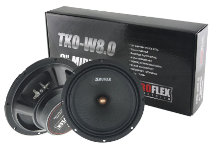 ZEROFLEX TKO-W8.0 8" Midbass Drivers 120rms (pairs)