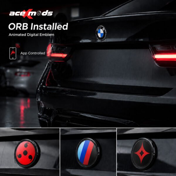 ORB Animated Digital BMW Emblem – App Controlled Custom Display